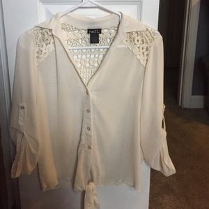 White/Creme blouse