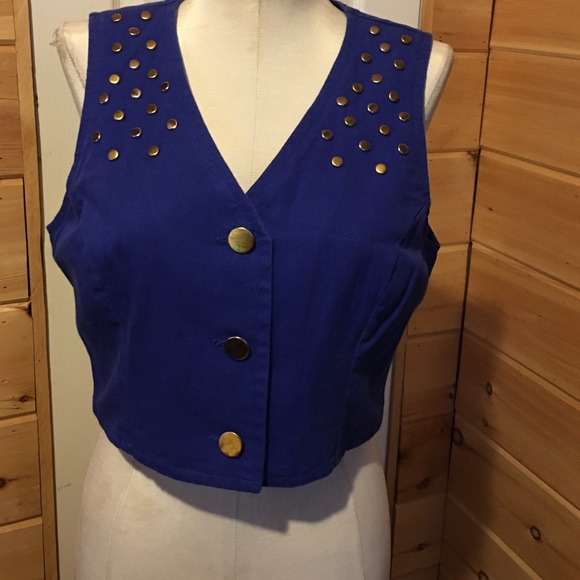 Blue Jean Vest Size Medium