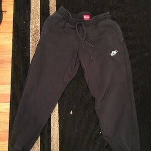 black men's nike sweatpants size large