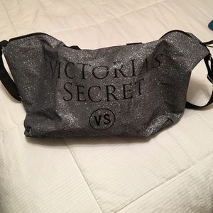 Victoria Secret glitter duffle bag