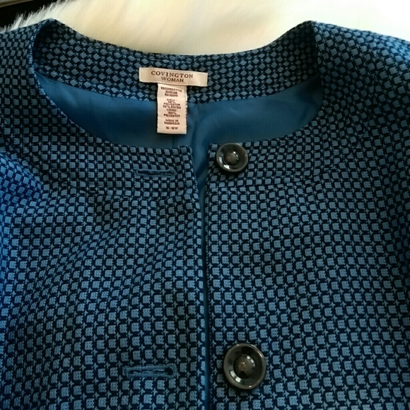 🇺🇸Covington Woman geo- print blazer plus size - Picture 4 of 4