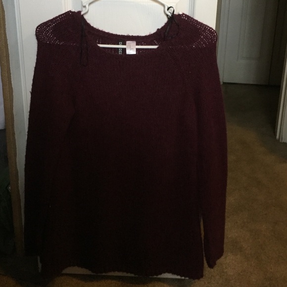 Burgundy sweater