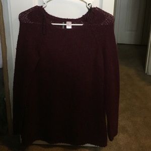 Burgundy sweater