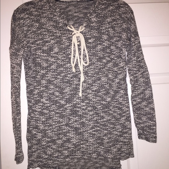 Lace up Sweatshirt