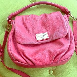 Marc Jacobs Classic Q Lil Ukita Leather Bag Coral