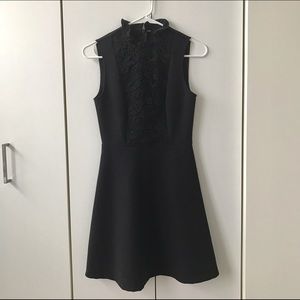 zara xs little black dress