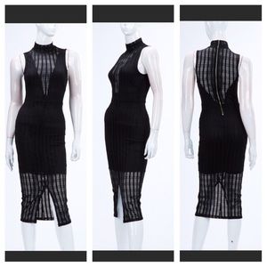 MIAMI BEACH BOUTIQUE - Mesh Midi Dress