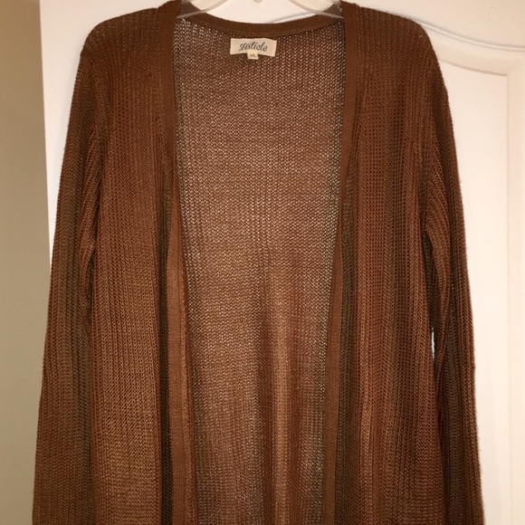 Brown crochet cardigan 💕