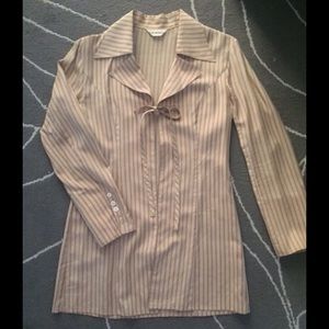 Silk Striped Jacket.