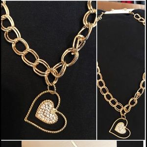 Dangling Heart Chain Necklace