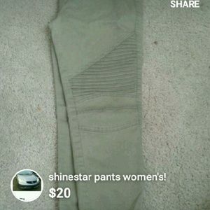 Green Skinny Design Jeans