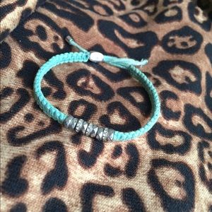 Fossil Teal and silver bracelet.