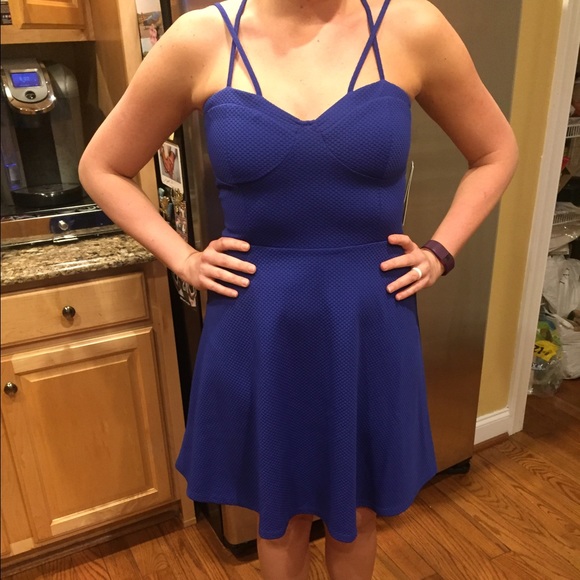 JustFab royal blue dress - Picture 3 of 3