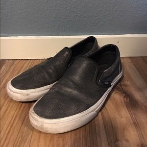 Black Leather Vans