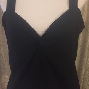 Large Black Sleeveless Top