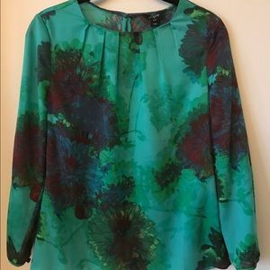 J.Crew Factory floral blouse, size XXS