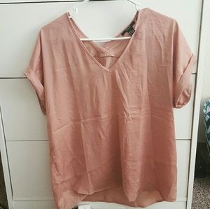 Dusty Rose Woven Top