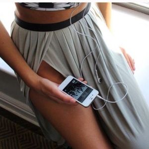 UO | ecoté double split maxi skirt