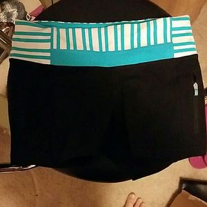 Blue Lululemon booty shorts