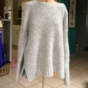 Eileen Fisher Light Grey Alpaca Sweater