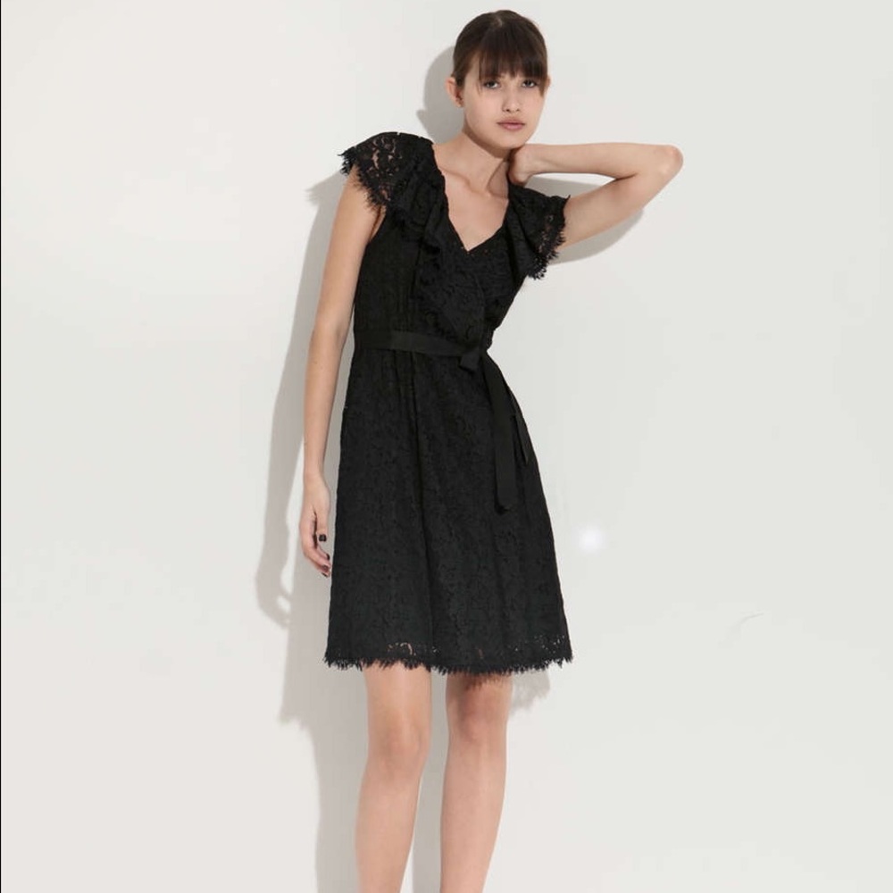 BCBG black lace dress size M