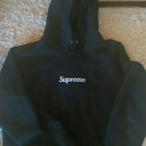 FW 16 Black box logo hoodie XL