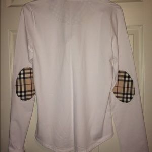 NEW Burberry London XL longsleeve w/ elbow patches