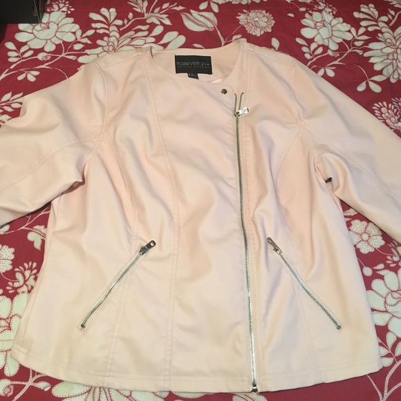 Soft pink, sliver zippers