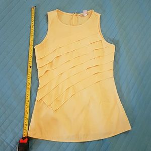 Elegant yellow Banana Reublic blouse size 0