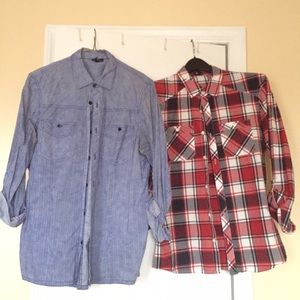 2 Men's Casual Button Down's