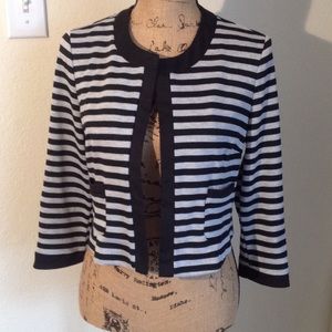 Forever 21 Gray and black stripe blazer. Size L