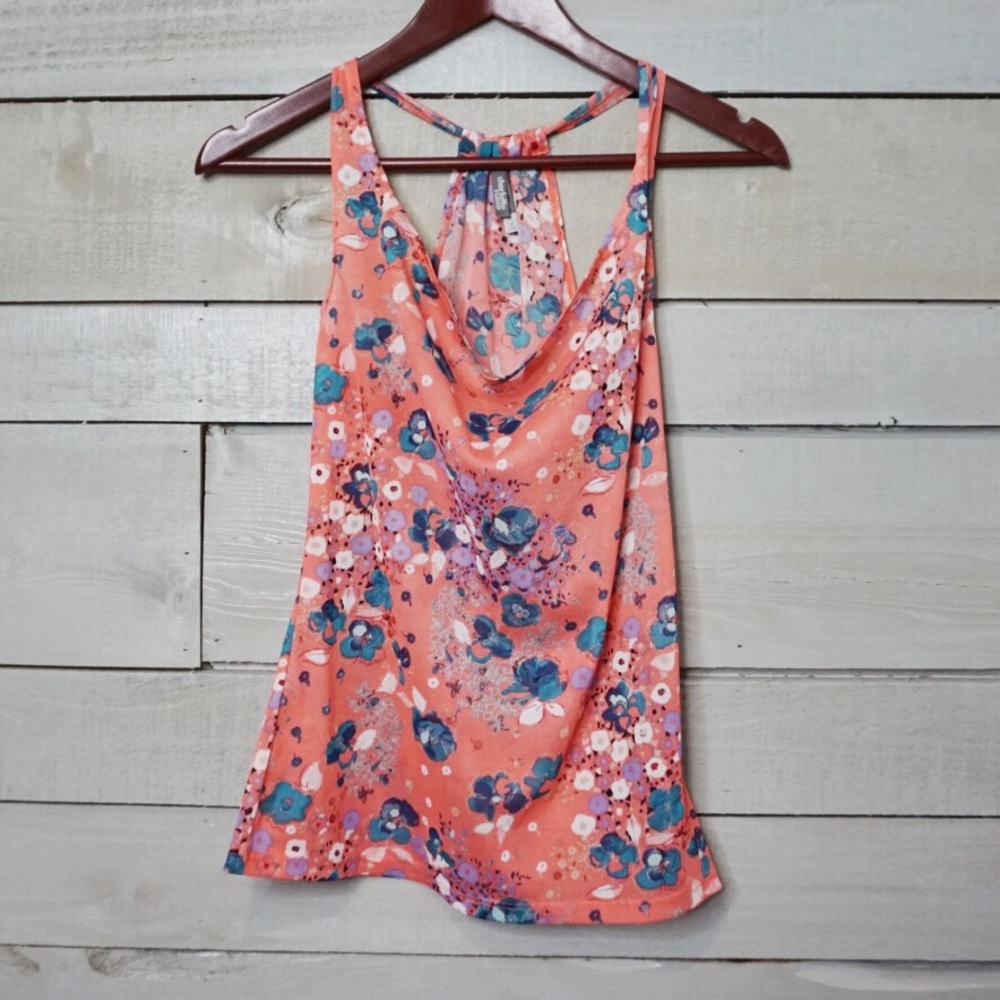 Pink & Blue Floral Top