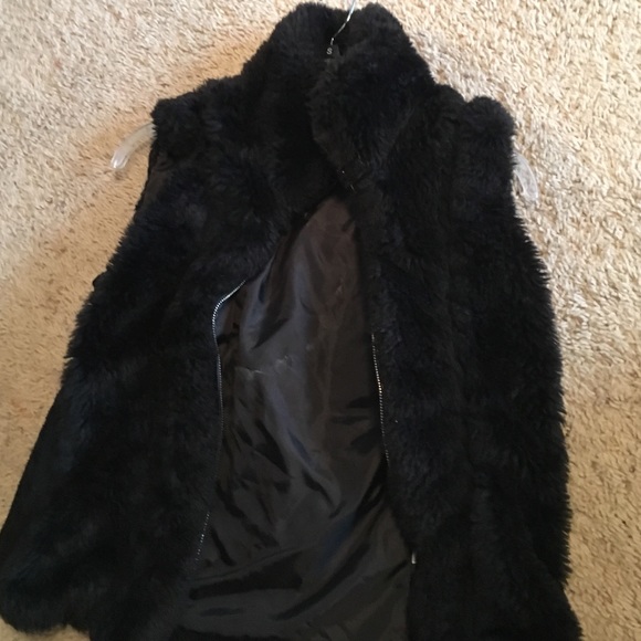 Faux fur vest