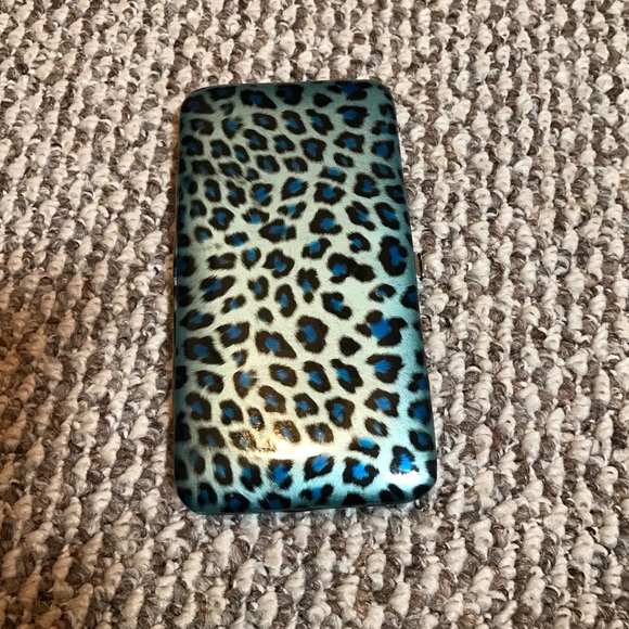 Forever 21 Brand New Leopard Wallet Blue