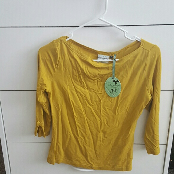 Mustard Yellow Retro Pin-Up Top