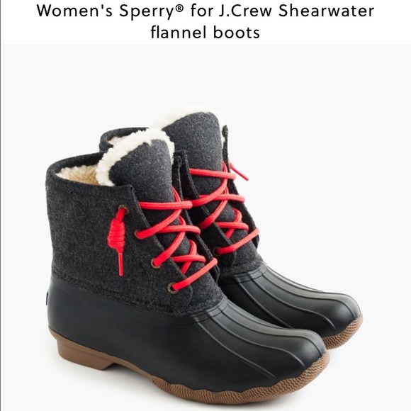 sperry flannel boots