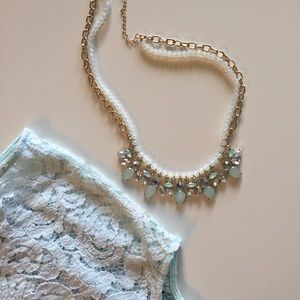 Charming Charlie Jewelry - Mint statement necklace