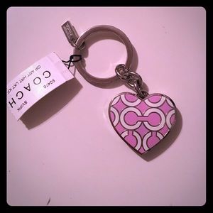 Coach locket key chain