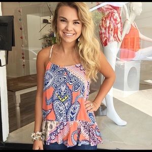 Paisley patterned top