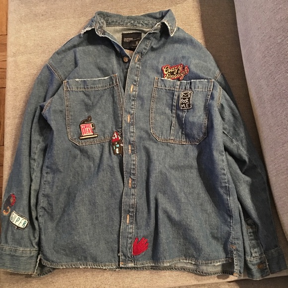 Zara denim shirt