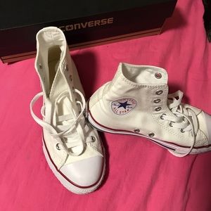 Size 5 high top optical white converse