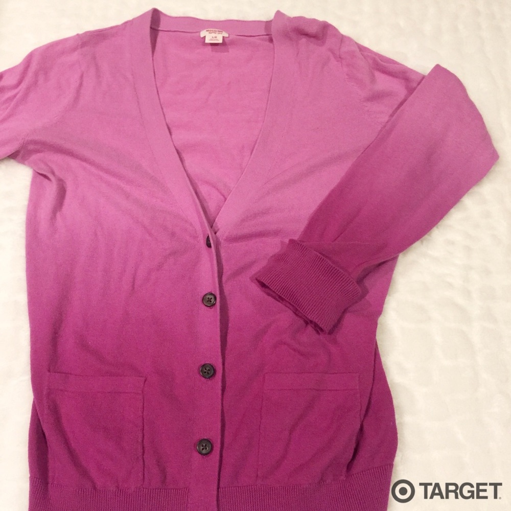 Ombré boyfriend cardigan