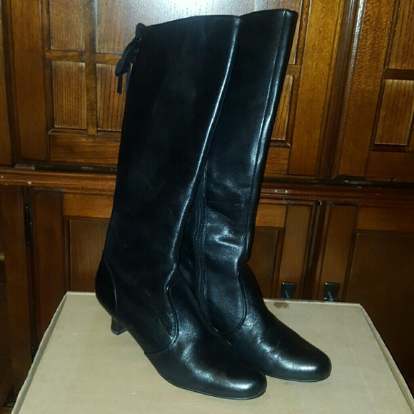 Black Knee Length Boots.
