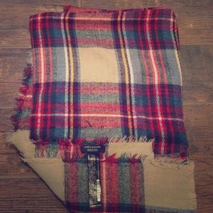 Authentic Zara Blanket Plaid Scarf