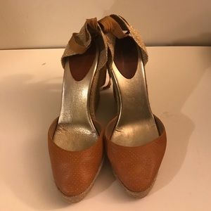 Authentic Christian Louboutin espadrille wedge