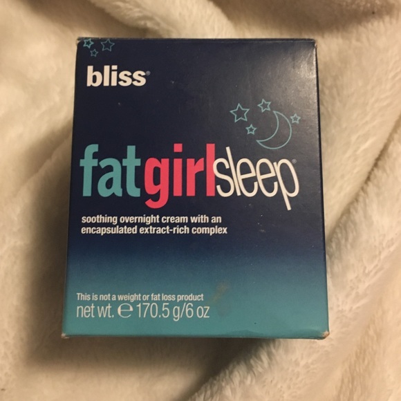 Bliss: FatGirlSleep Overnight Cream