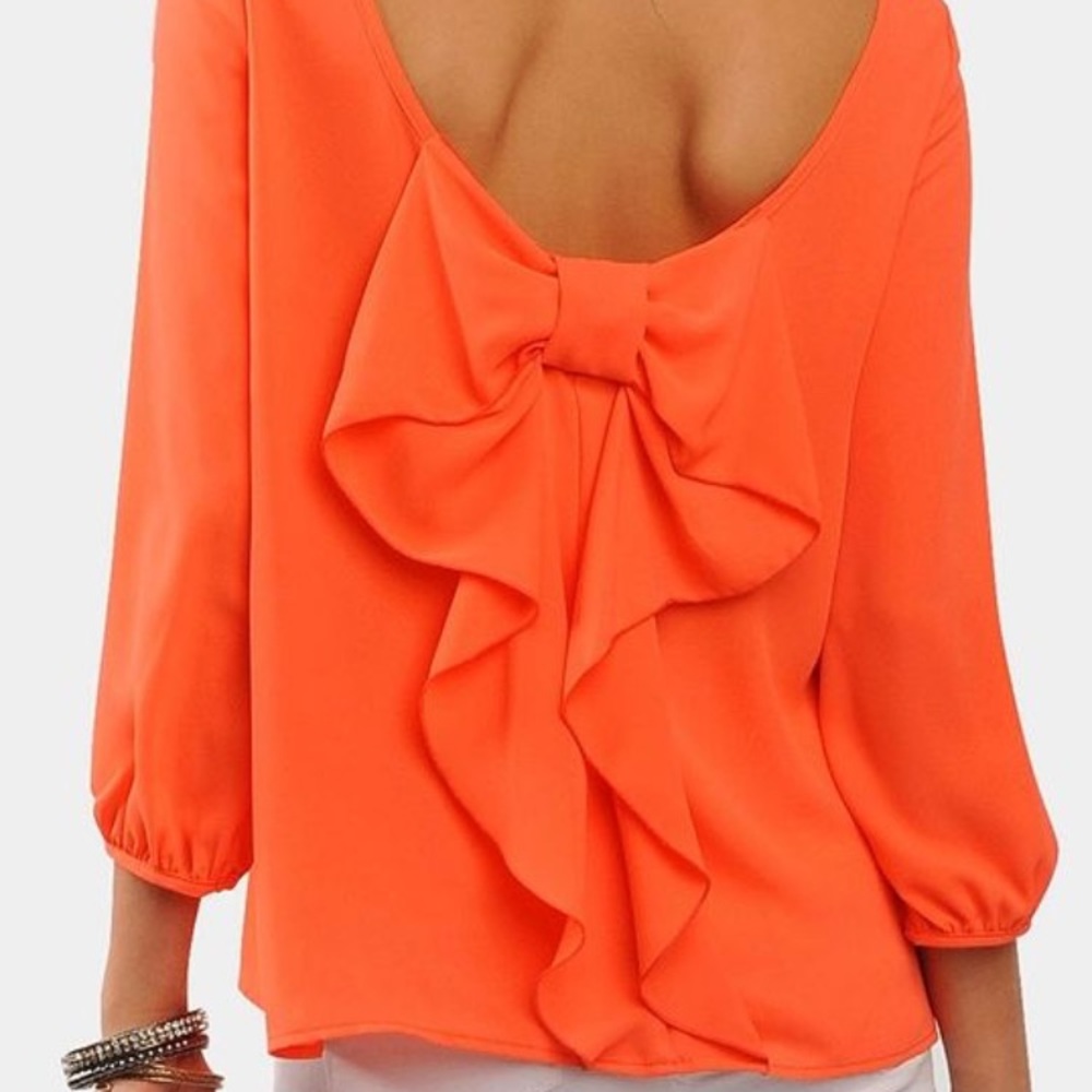 Pink polyester top