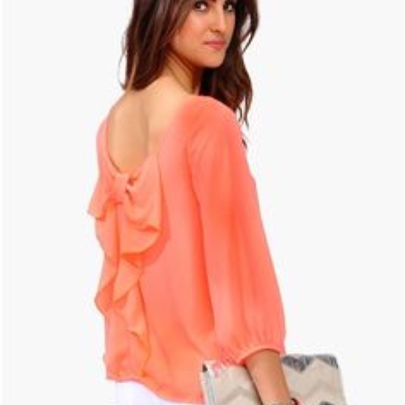 Pink polyester top - Picture 3 of 4