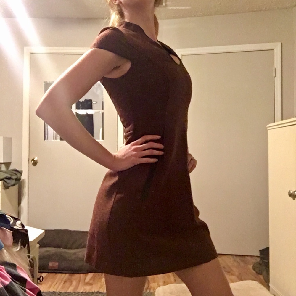 Mod style tweed dress