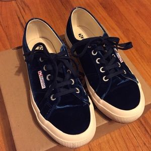 Superga Blue Velvet size 37